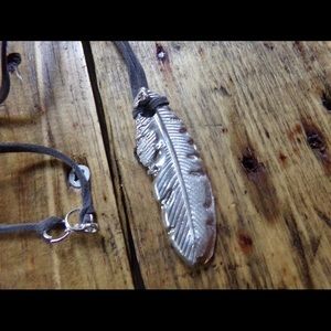 Handmade pewter necklace